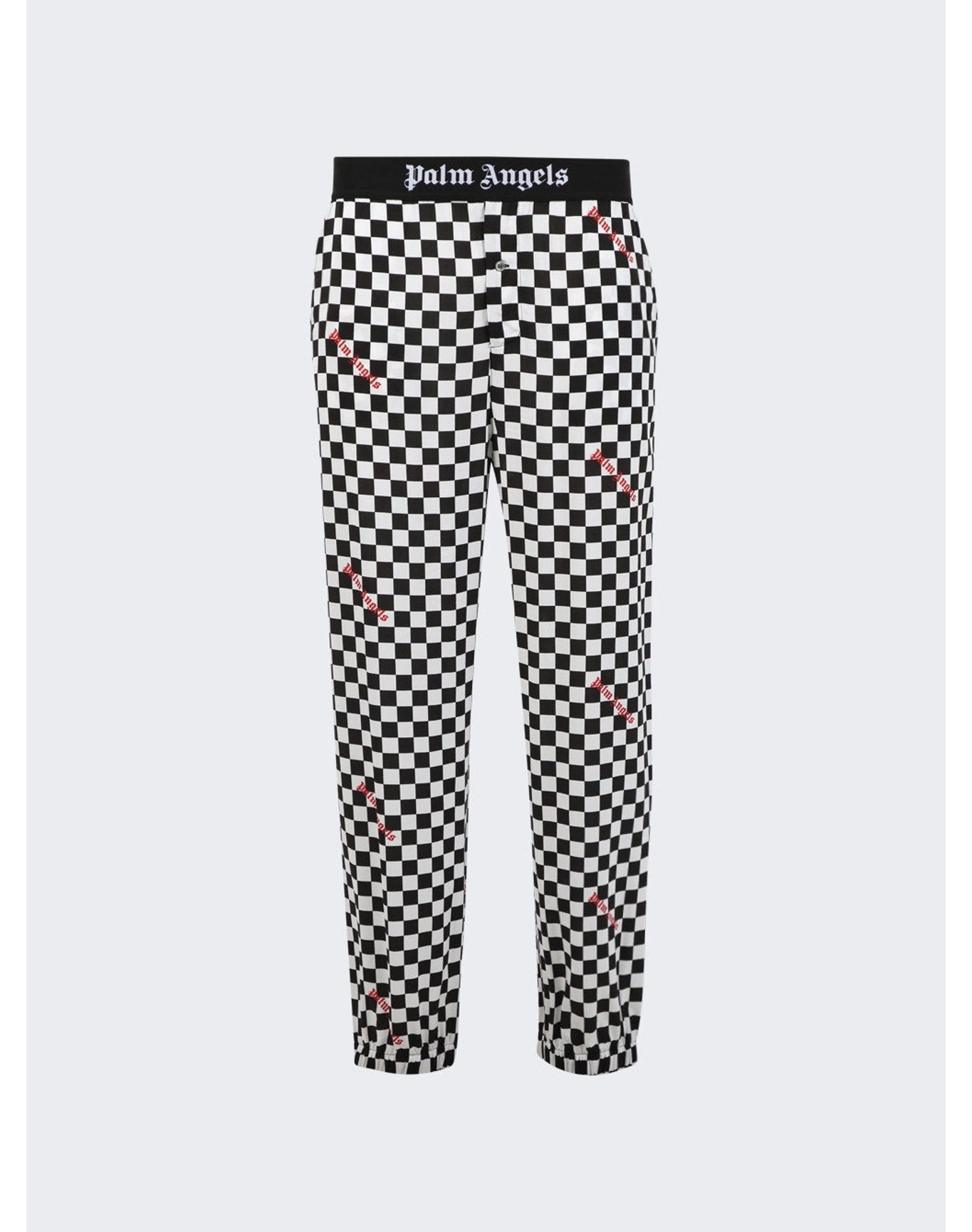 Palm Angels | Men | Damier Check Print Easy Pants | Grey