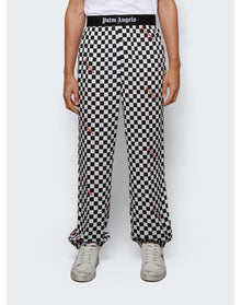 Palm Angels | Men | Damier Check Print Easy Pants | Grey