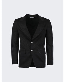 Palm Angels | Men | Tonal Leopard Blaxer | Black