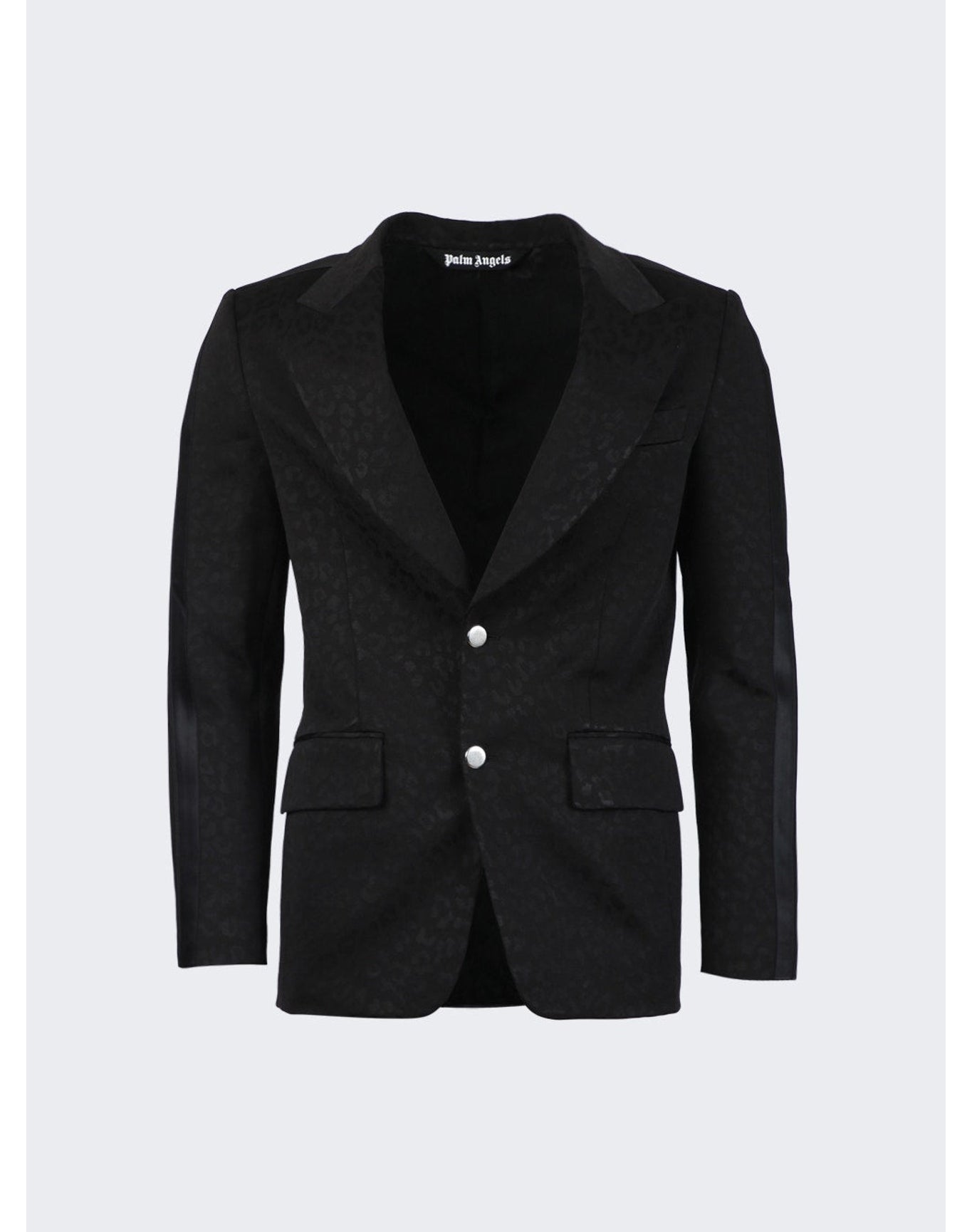 Palm Angels | Men | Tonal Leopard Blaxer | Black