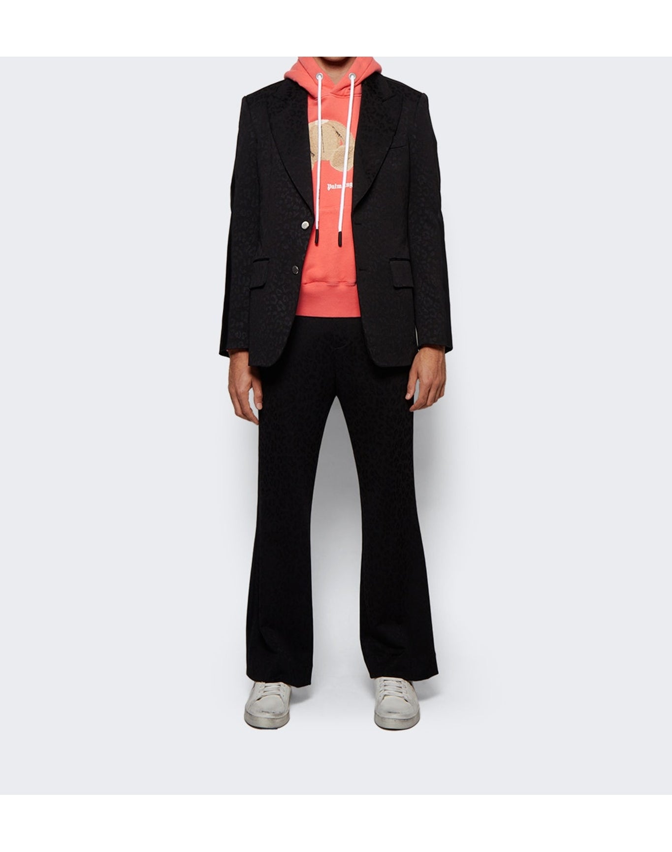 Palm Angels | Men | Tonal Leopard Blaxer | Black