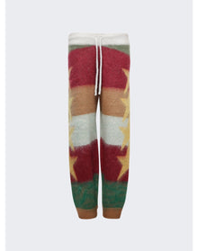 Palm Angels | Women | Knitted Star Jogger Pants | Multicolor