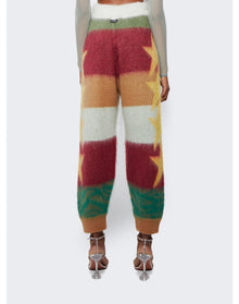 Palm Angels | Women | Knitted Star Jogger Pants | Multicolor