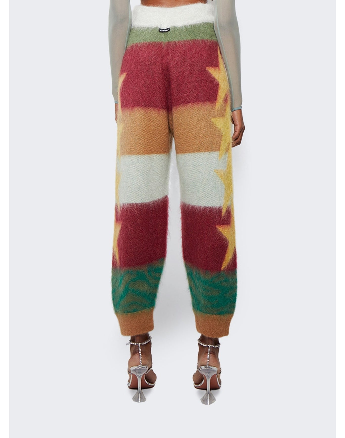 Palm Angels | Women | Knitted Star Jogger Pants | Multicolor