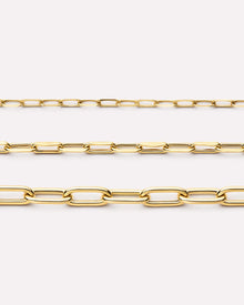 Large Paperclip Necklace | 10K Solid Gold