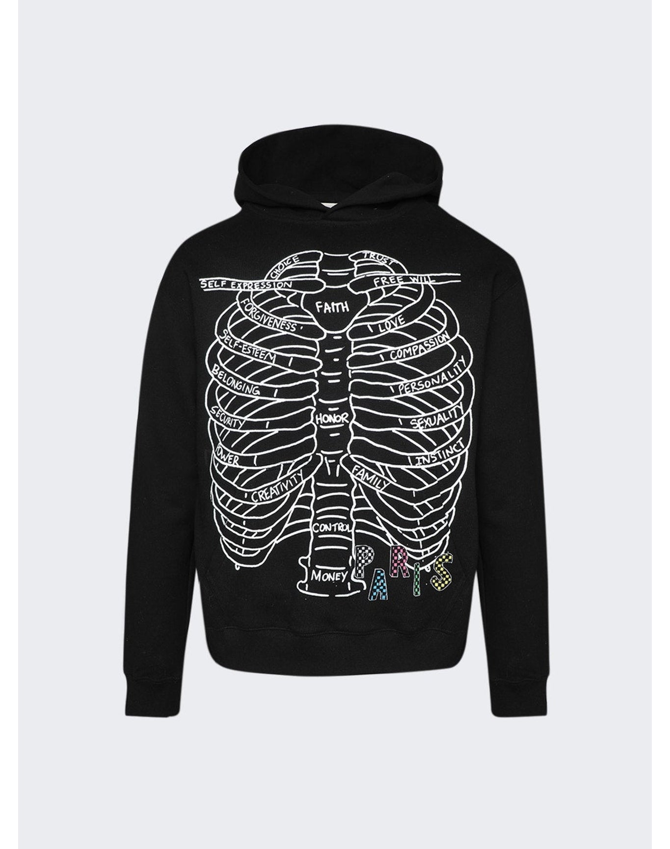 Paris Laundry x Larissa De Jesús | Men | Negroìn Skeleton Hoodie | Black