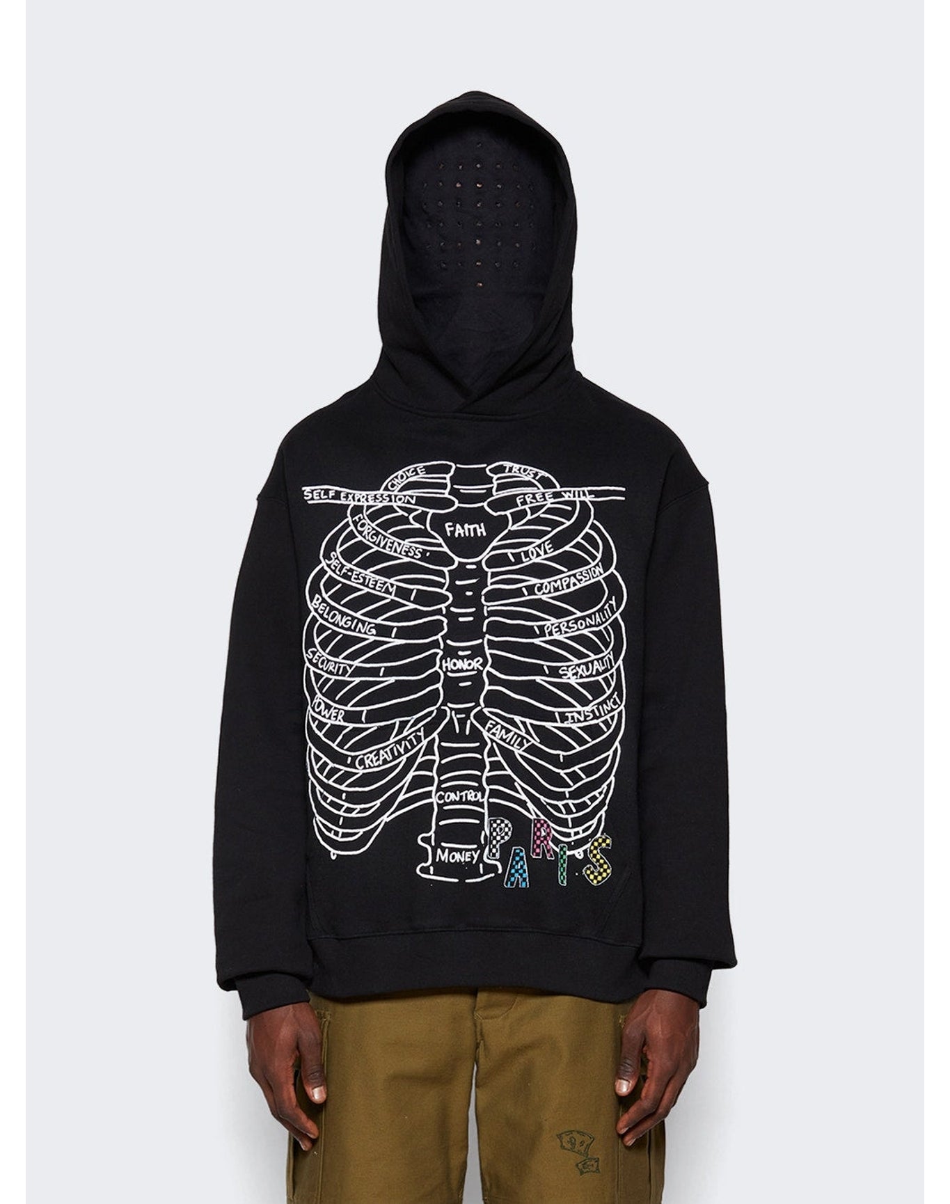 Paris Laundry x Larissa De Jesús | Men | Negroìn Skeleton Hoodie | Black