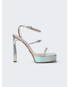 Paul Andrew | Women | Slinky Platform Sandals | Iridescent Mirror