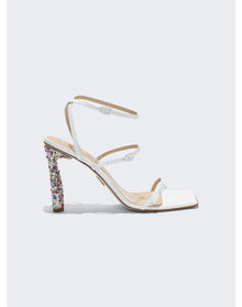 Paul Andrew | Women | Slinky Sparkle High Heel Sandals | White