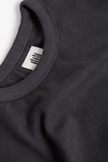 Perfect Slim Ribbed Tee | Washed Black