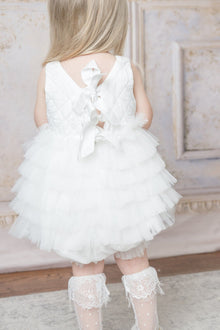 Girl | Poppy Quilted Romper | White