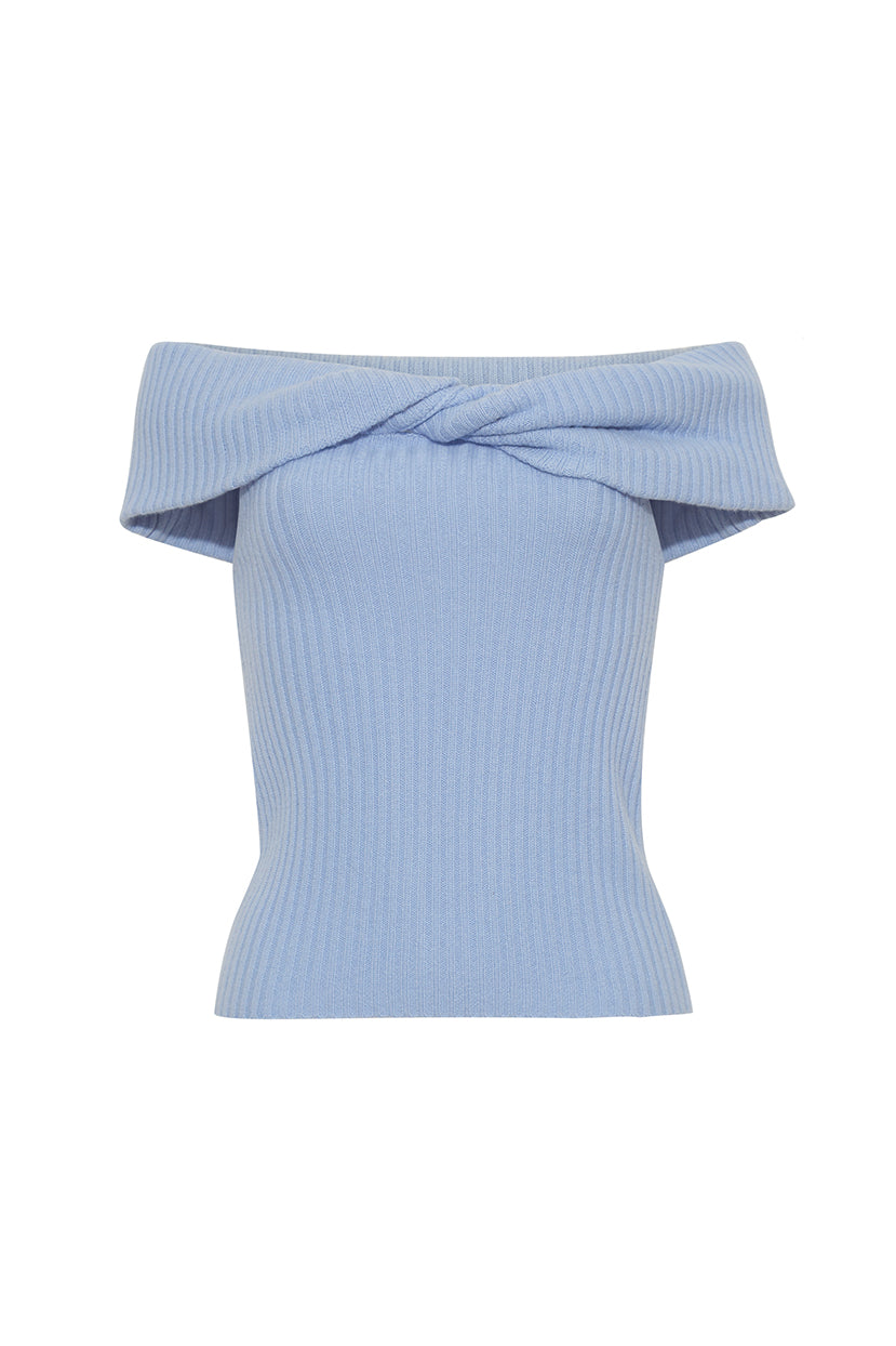Petunia Top | Sky Blue