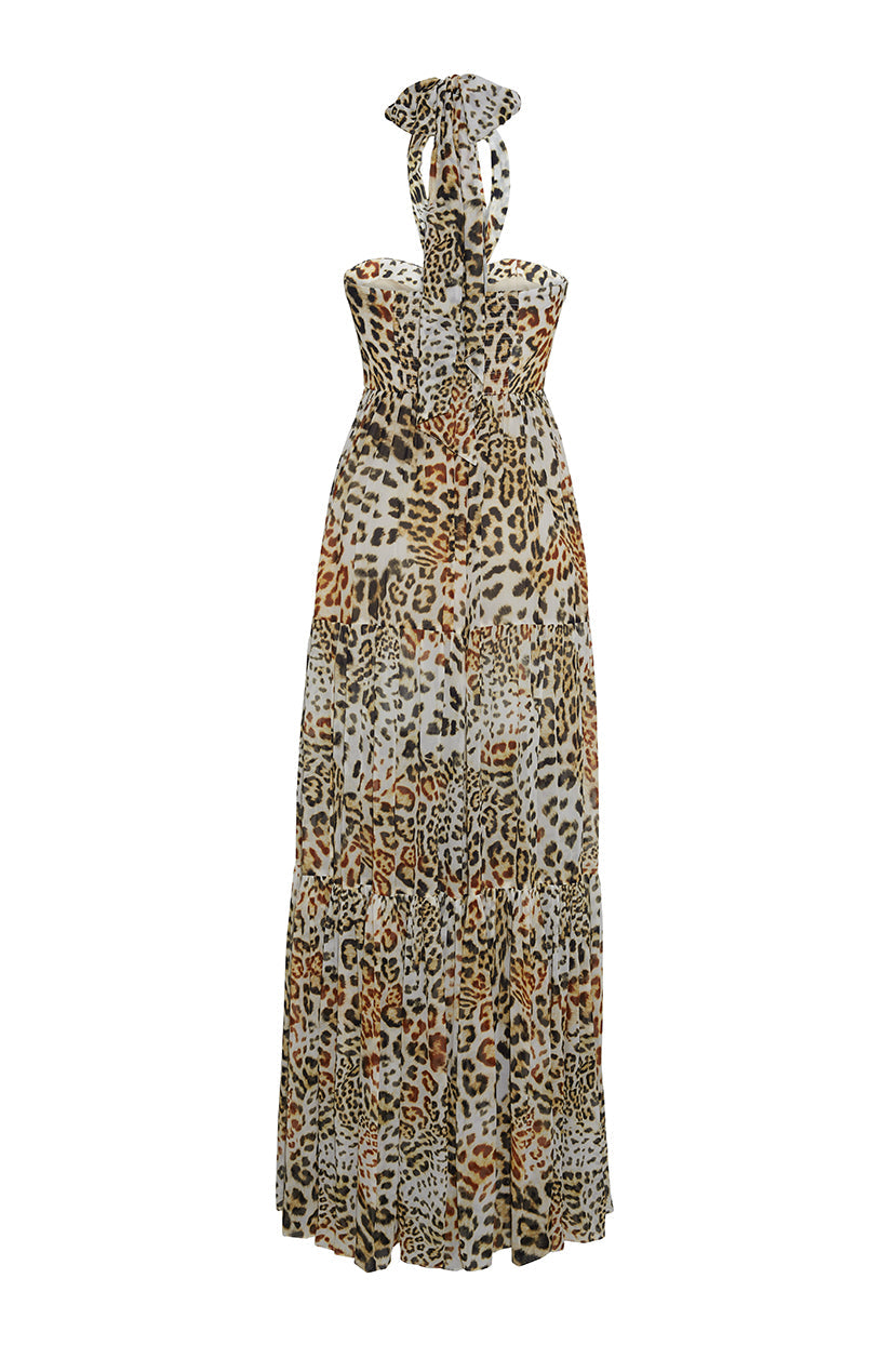 Piana Maxi Dress | Cheetah Natural