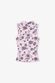 Pink Floral Printed Top | Corsage