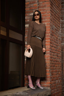 Lacey Pointelle Pullover | Cedar