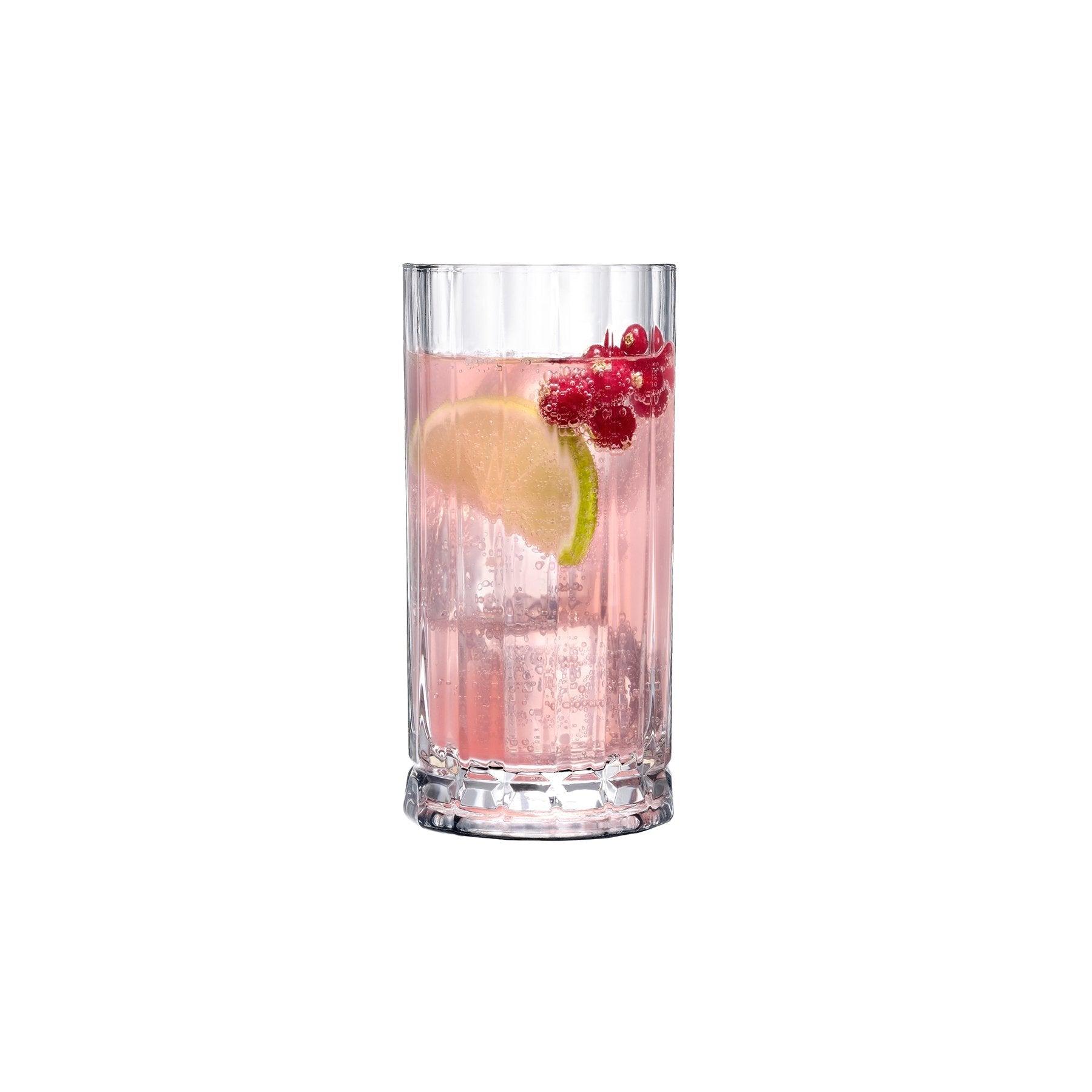 Wayne High Ball Glasses - 8.5 Oz | Clear Crystal | Set of 4
