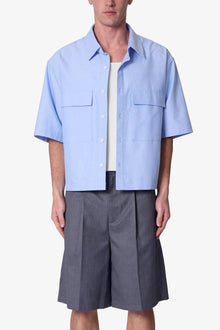 Poplin Bus Driver Shirt | Light Blue