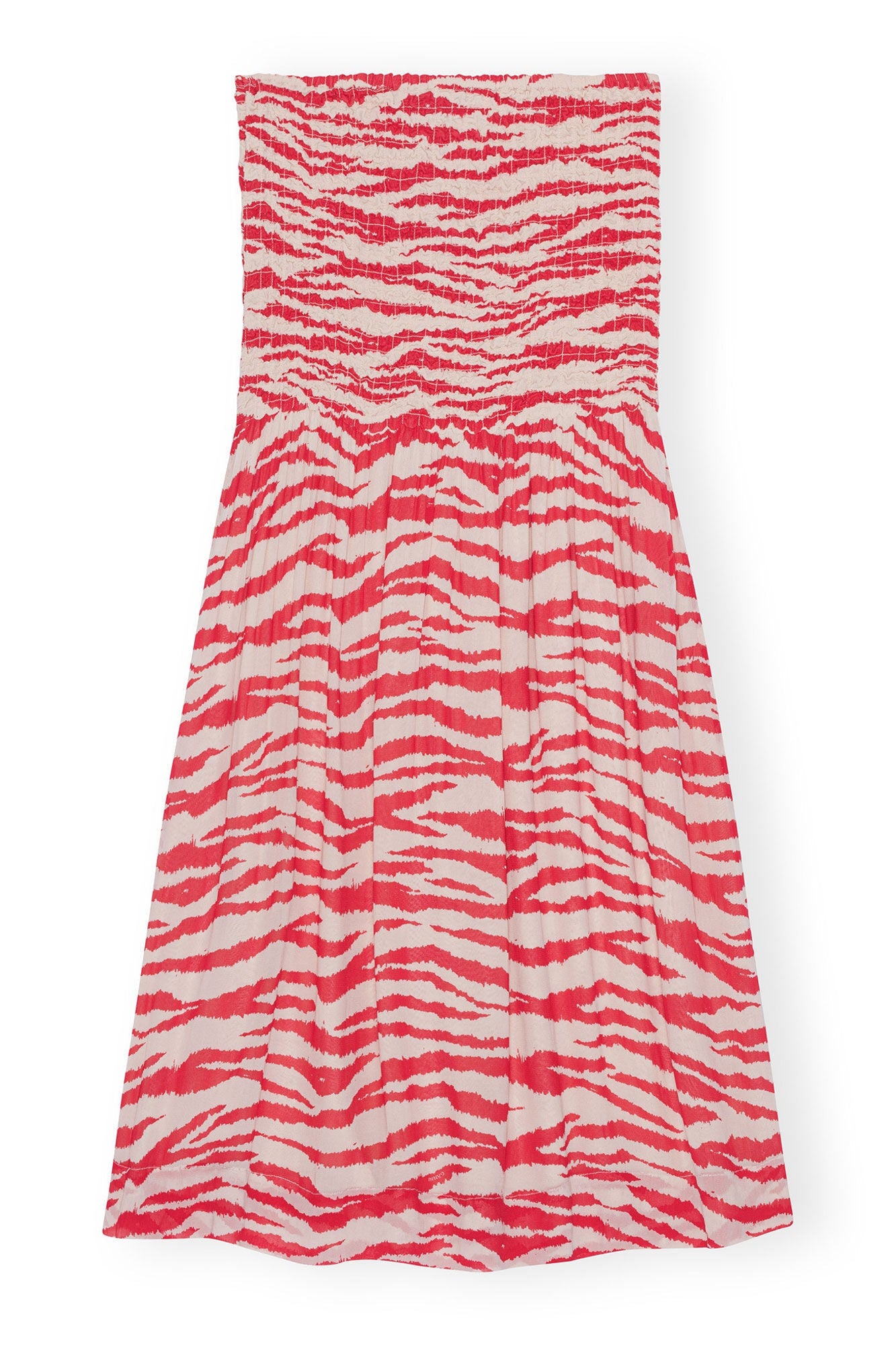 Printed Georgette Maxi Smock Skirt | Castle Wall