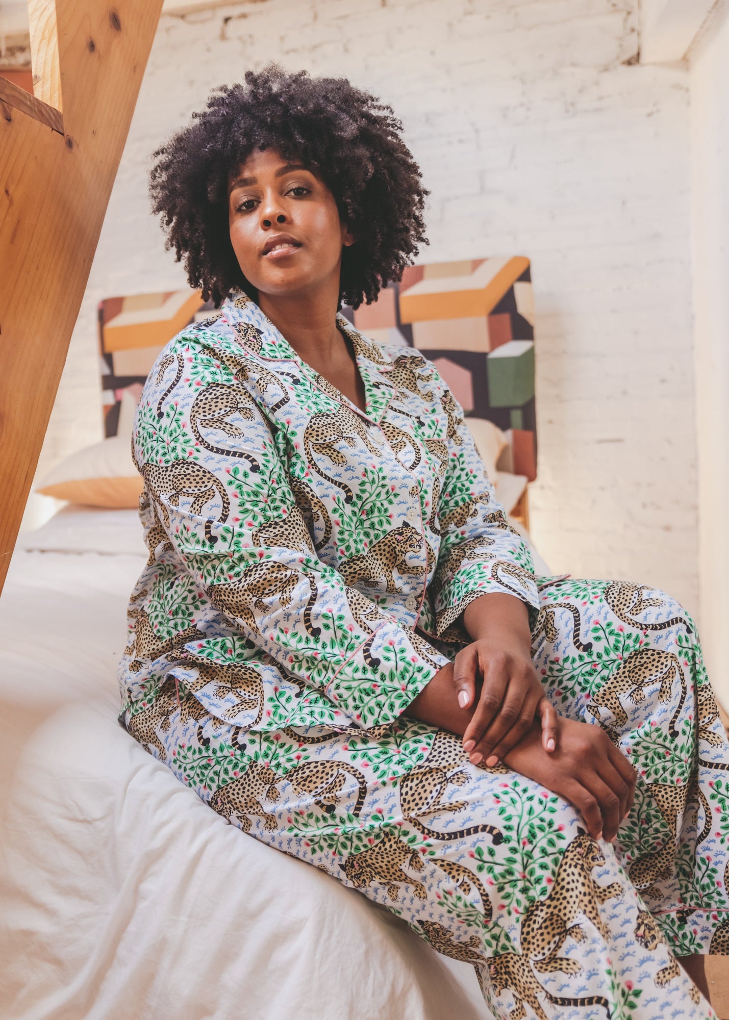 Bagheera - Long Sleep Set - Cloud - Printfresh