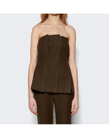 Proenza Schouler | Women | Corinne Strapless Top | Dark Loden