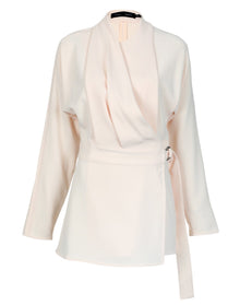 Proenza Schouler | Women | Long Sleeve Wrap Top | Cream