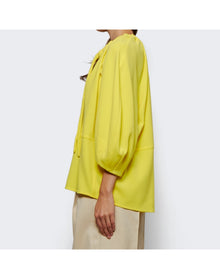 Proenza Schouler | Women | Matte Crepe V-neck Top | Yellow