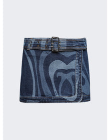 Pucci | Women | Marmo-print Miniskirt | Blue