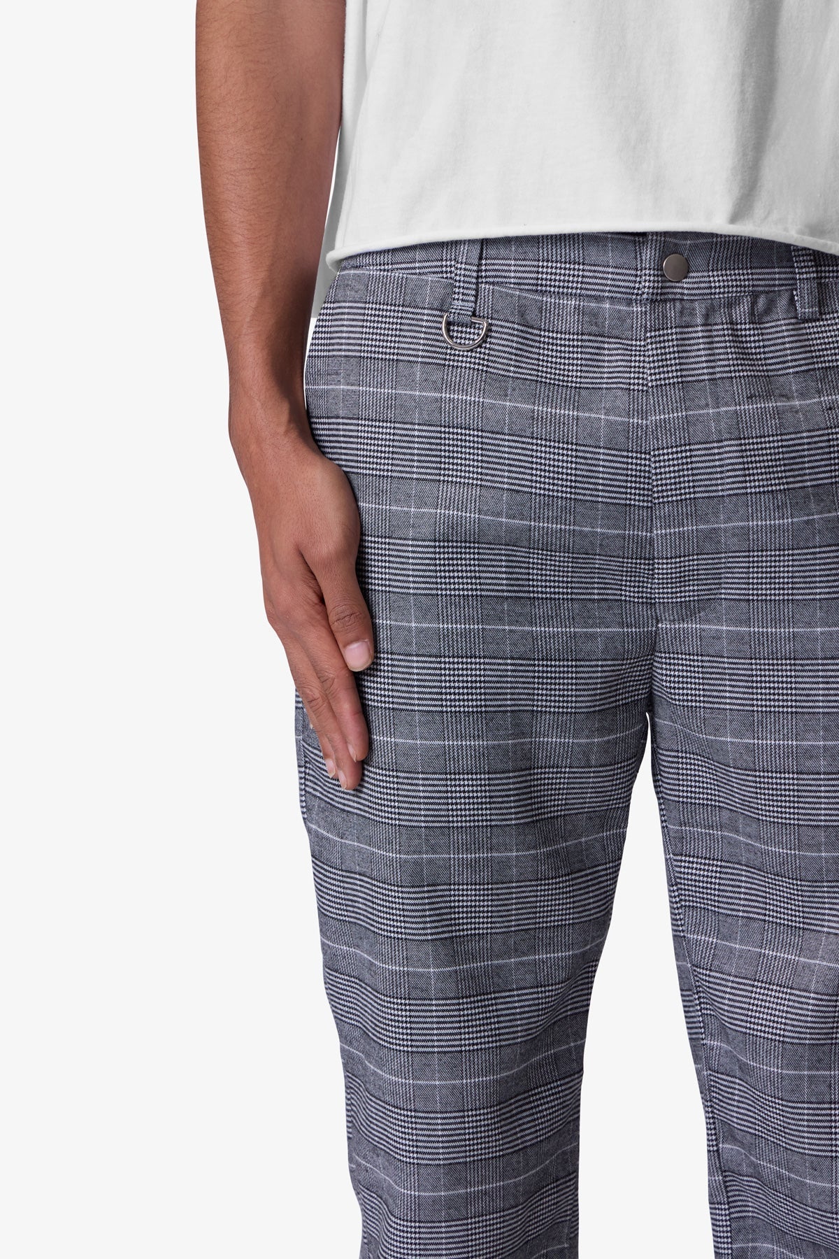 Punk Zip Trouser Pants | Black/Grey