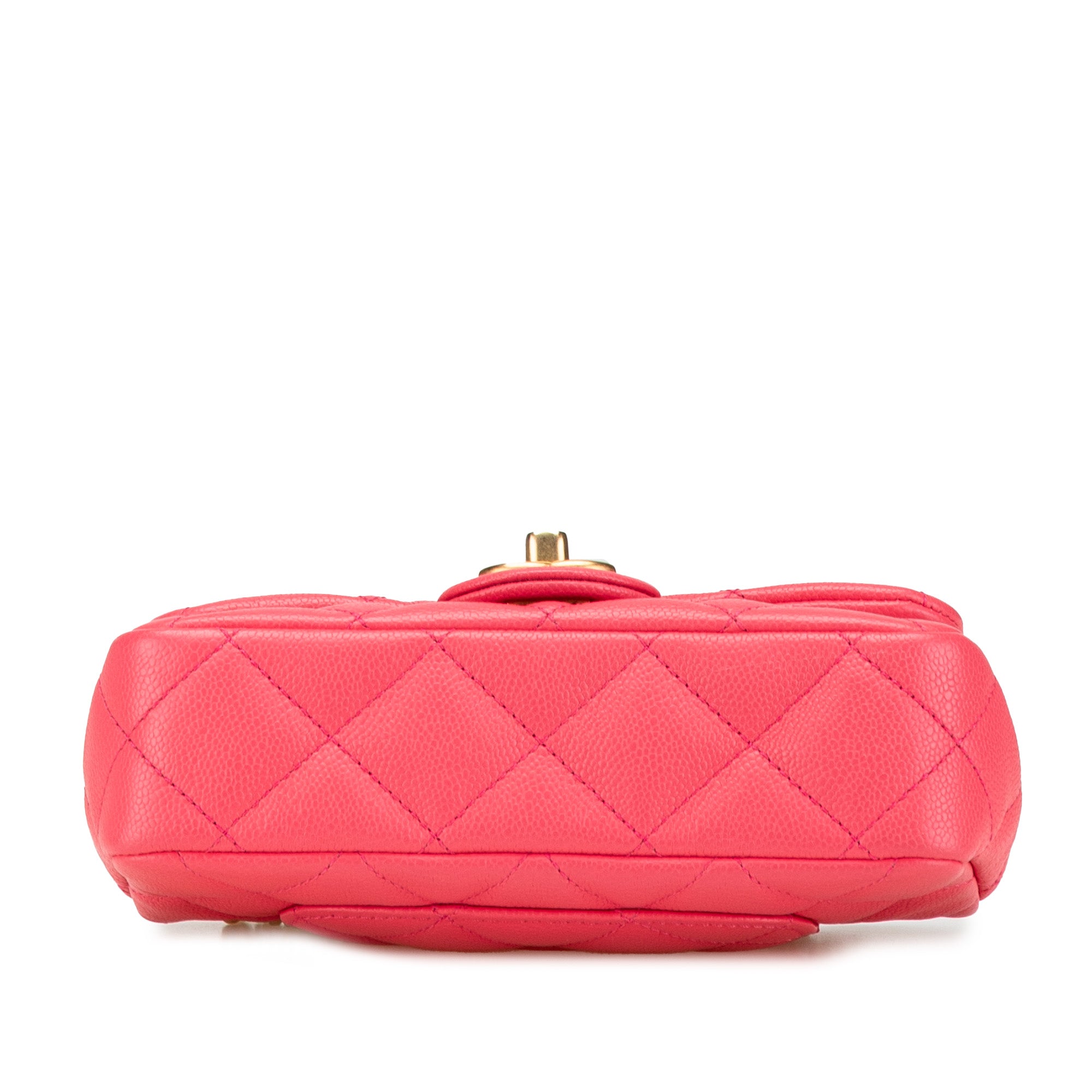 Chanel | Pre-Owned Mini Quilted Caviar Sweetheart Flap | Pink/Dark Pink