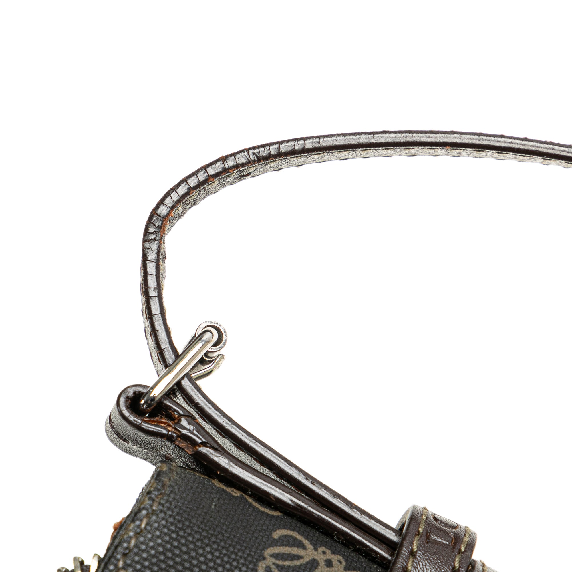 LOEWE | Pre-Owned Anagram Canvas Crossbody | Black