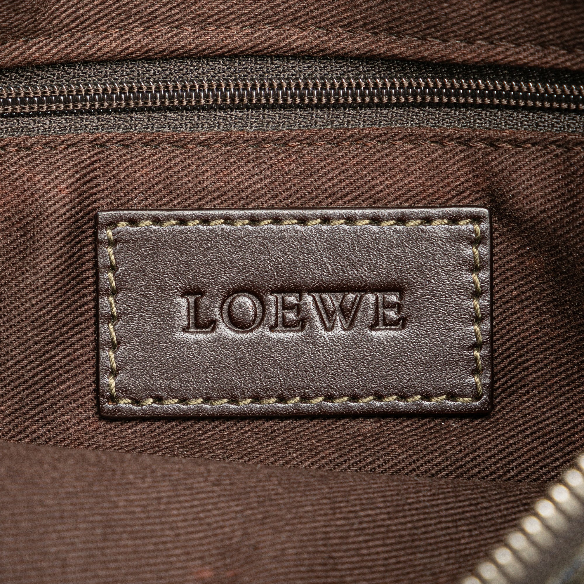 LOEWE | Pre-Owned Anagram Canvas Crossbody | Black