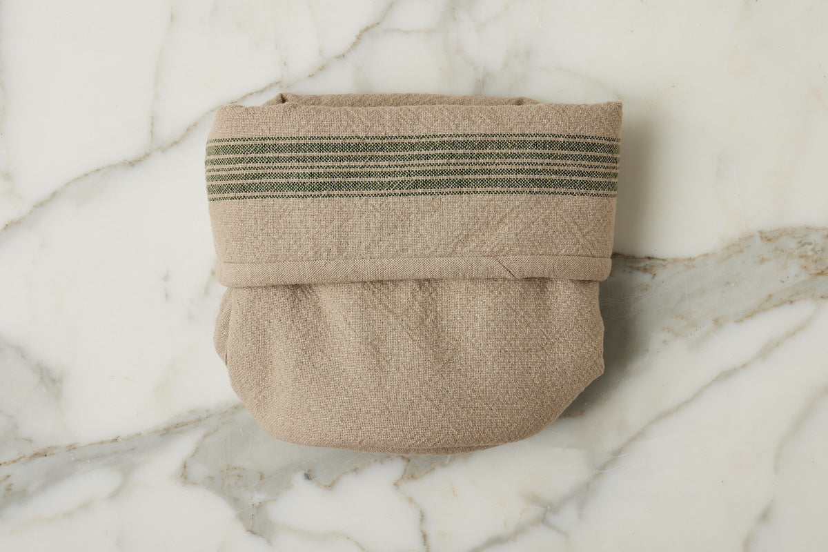 Bistro Bag | Vintage Spruce Green Stripe | Set of 2
