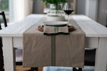 Table Runner | Vintage Spruce Green Stripe