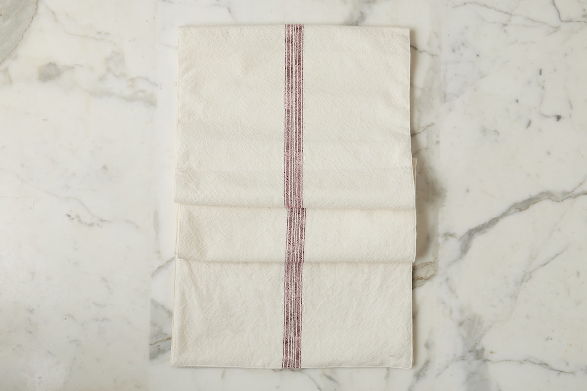 Table Runner | Vintage Merlot Red Stripe