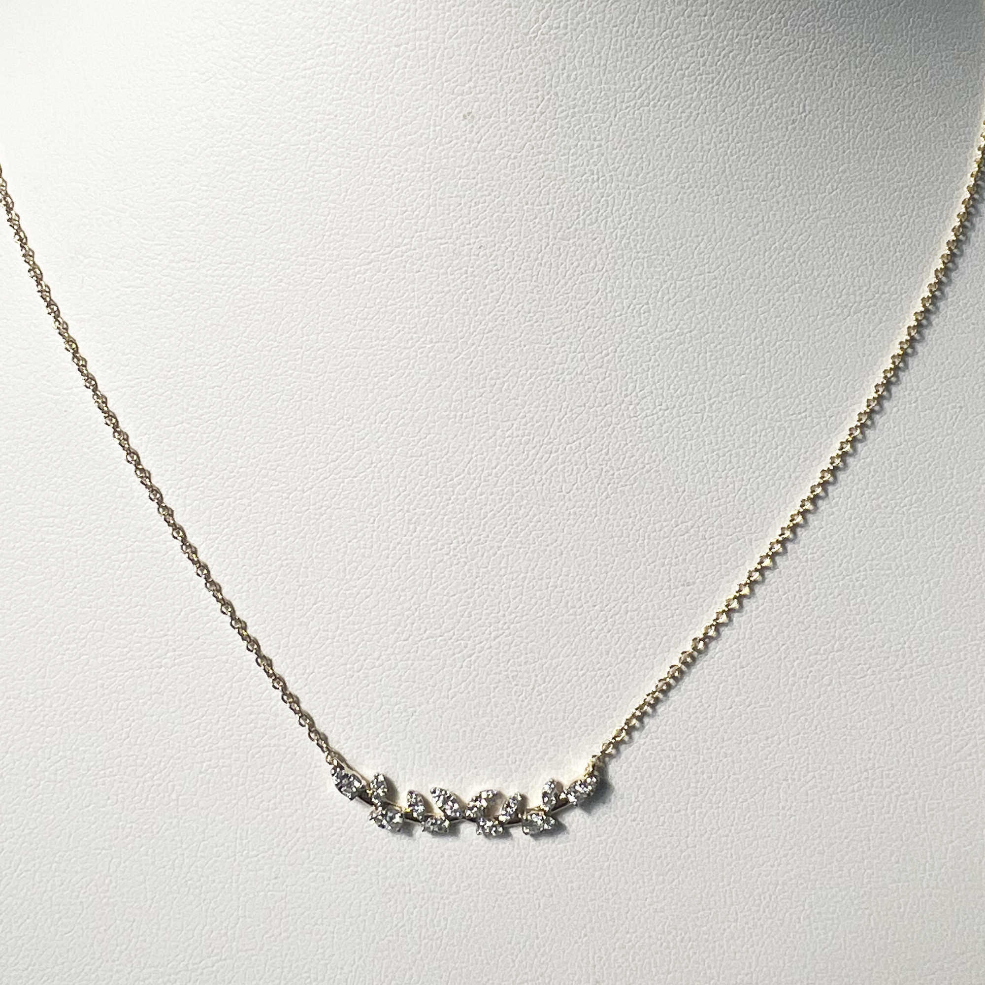 Secret Garden Necklace - V1 | 10K Yellow Gold | White Diamond