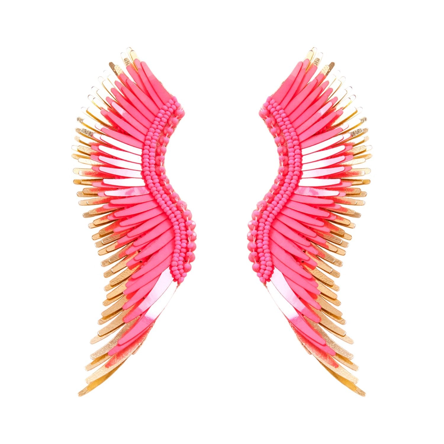 Mignonne Gavigan Madeline Earrings in hot pink color