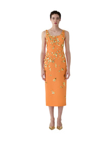 Embroidered Scoop Neck Midi Dress | Tiger Lily