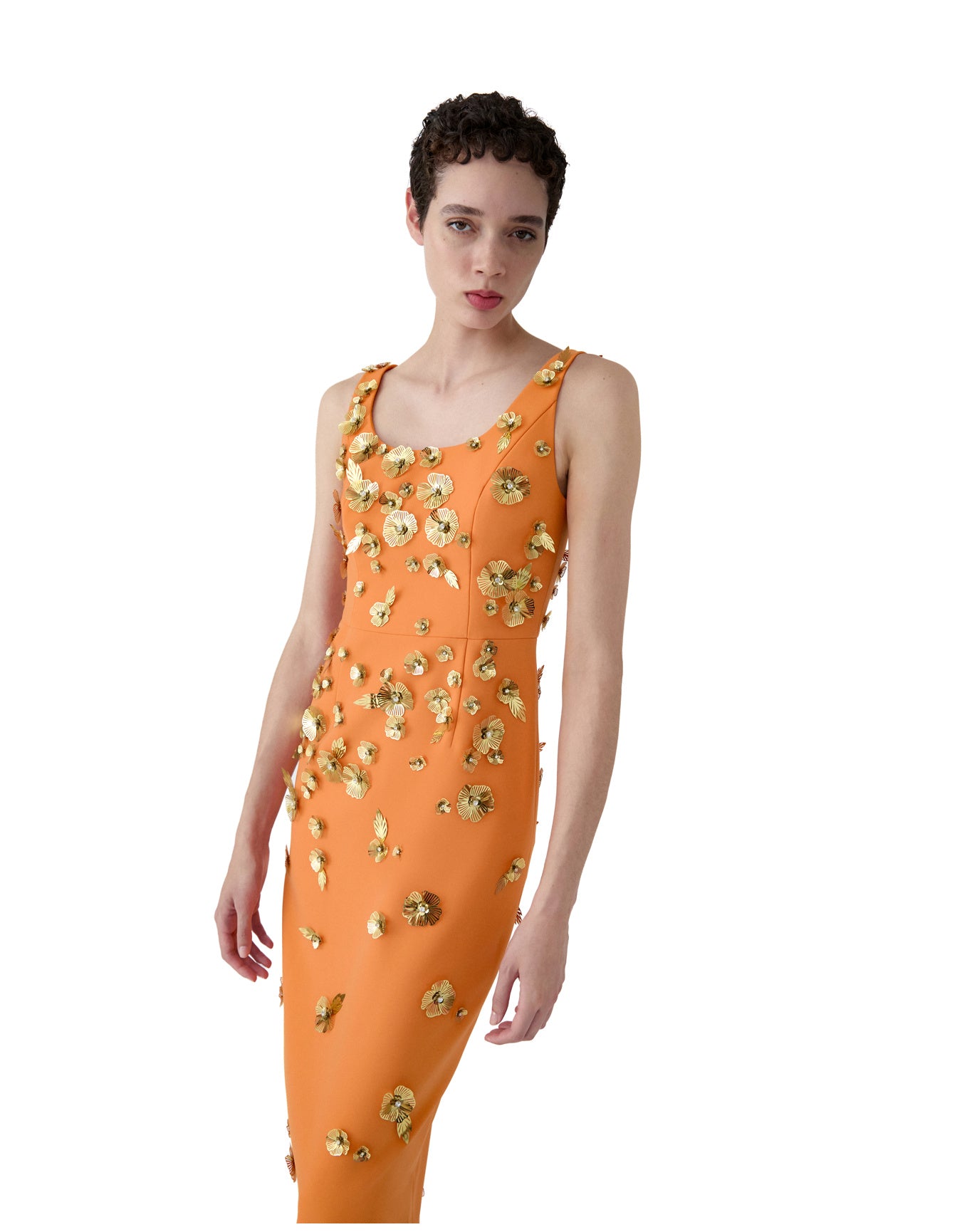 Embroidered Scoop Neck Midi Dress | Tiger Lily