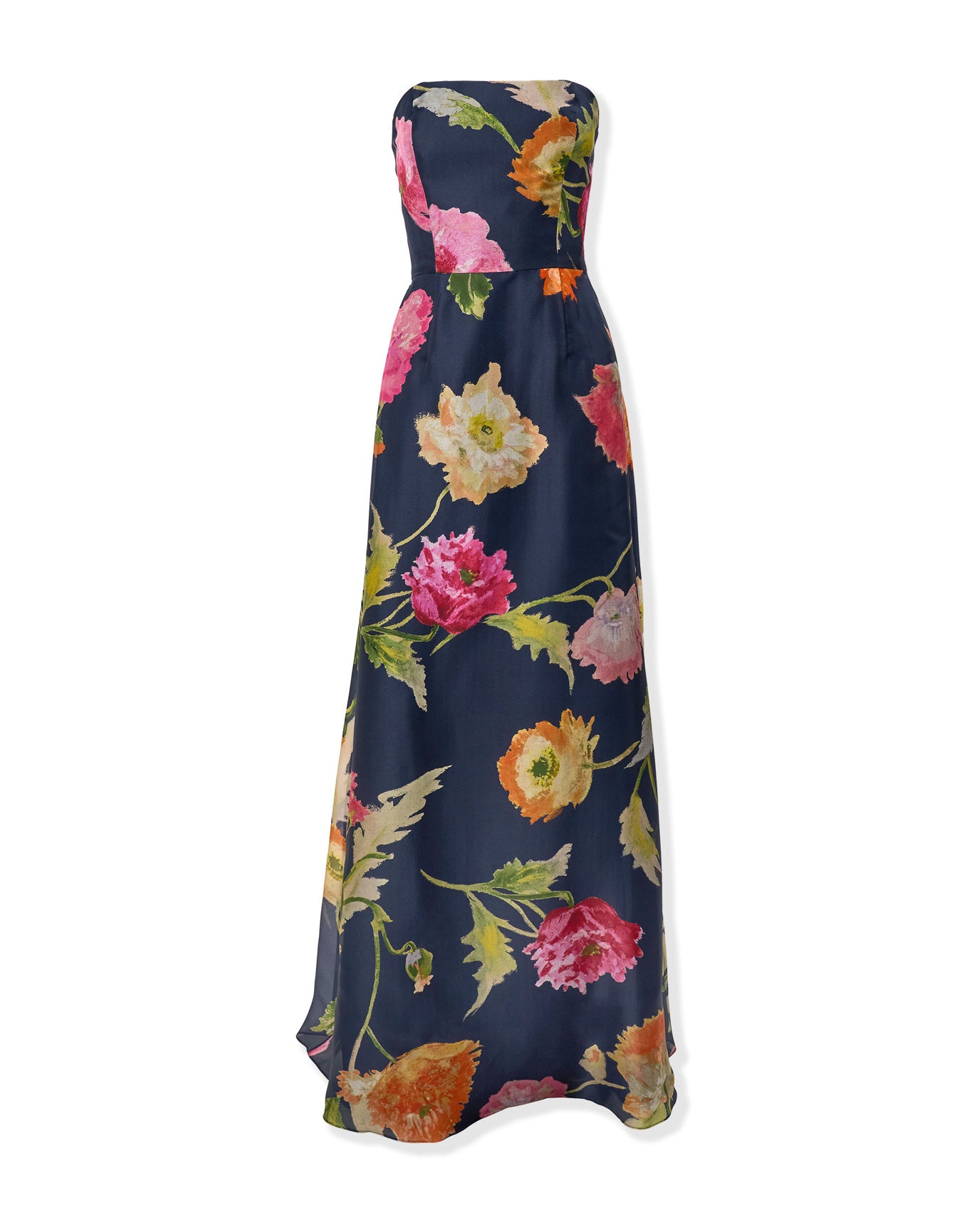 Strapless A-Line Gown | Midnight Multi