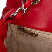 Chanel | Pre-Owned Medium Perforated Lambskin Punch Flap | Red