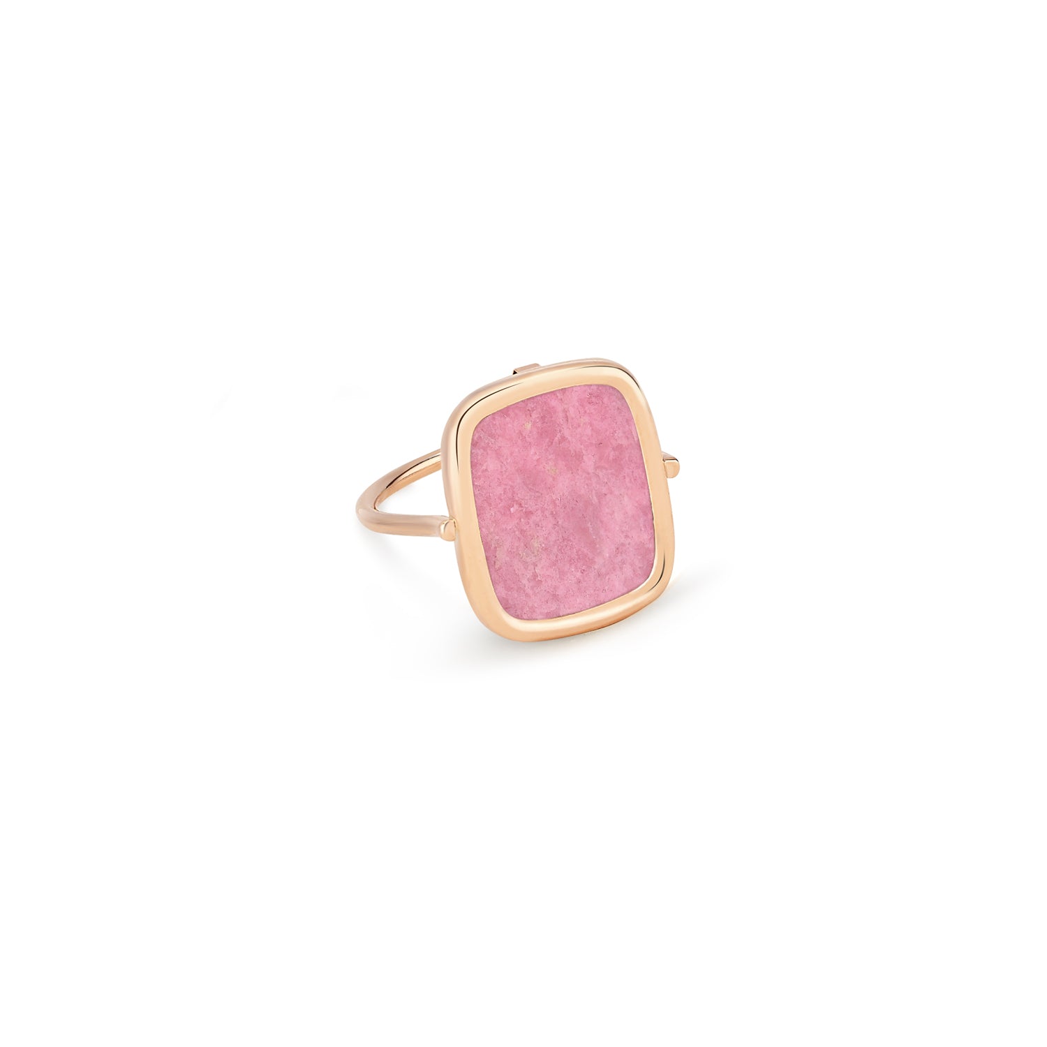 Rhodonite Antique Ring | 18K Rose Gold