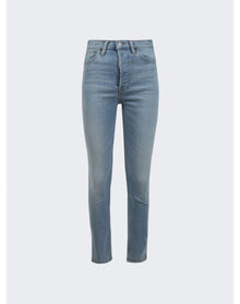 RE/DONE | Women | 90s High Rise Ankle Crop Jean | Costa Indigo