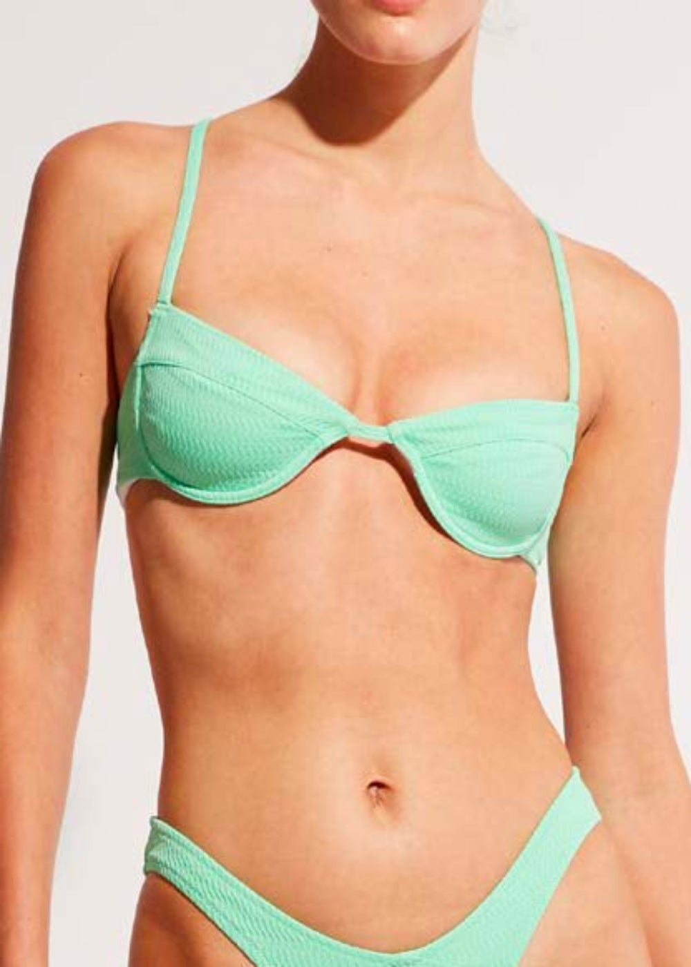 Womens | The Sienna Bikini Top | Seafoam