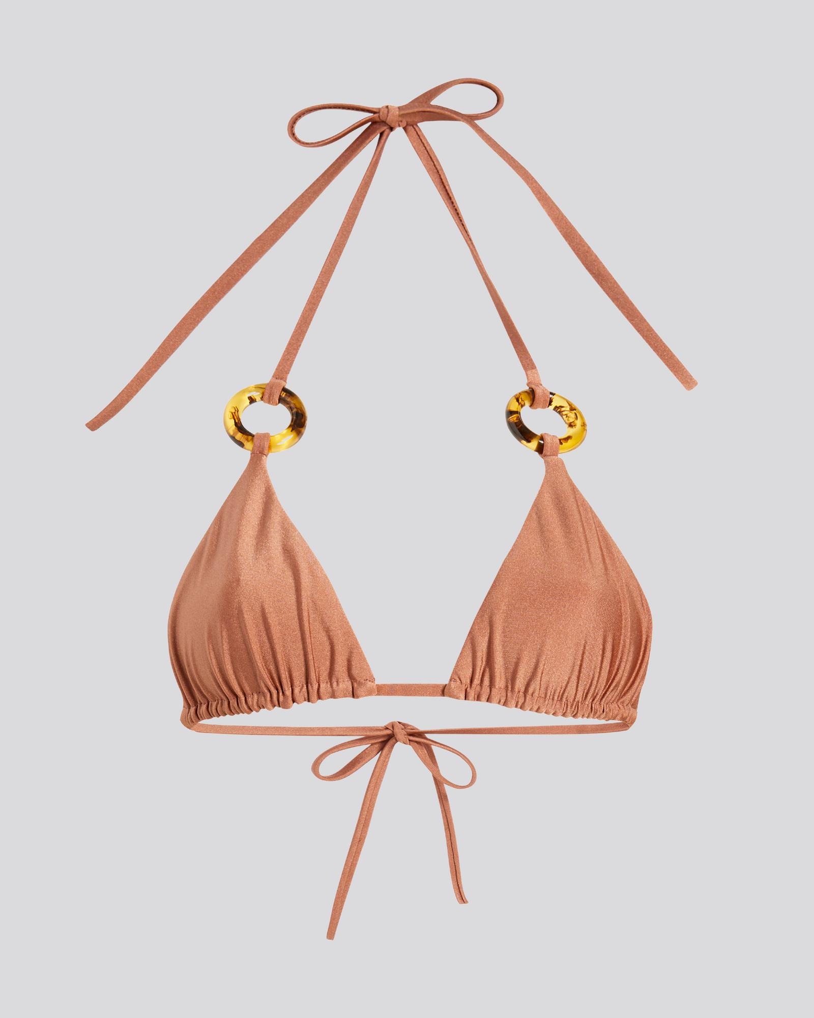 The Iris Ring Bikini Top - Solid & Striped