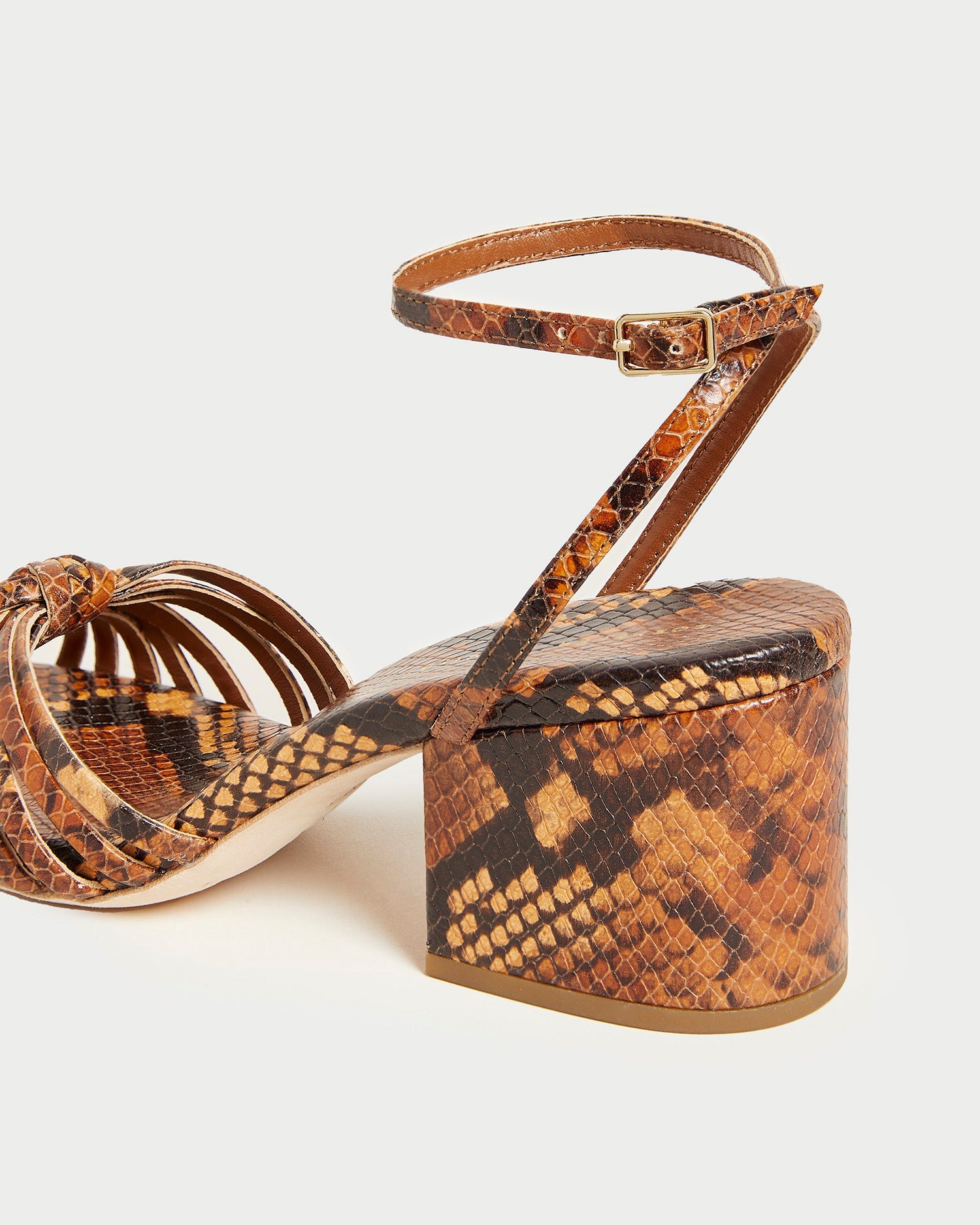 Renee Knot Heel Sandal | Brown