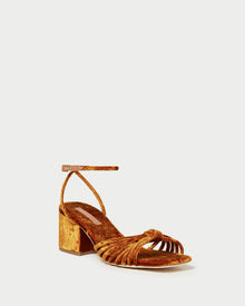 Renee Knot Heel Sandal | Ochre
