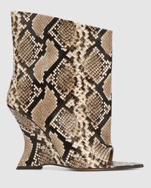 Womens | Reptile Leather Boot | Natural Snake