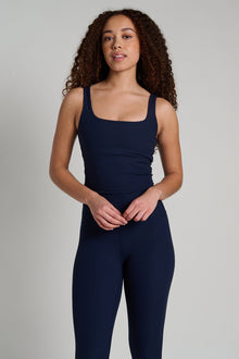 MPG | Ribbed Crop Tank | Navy Blazer