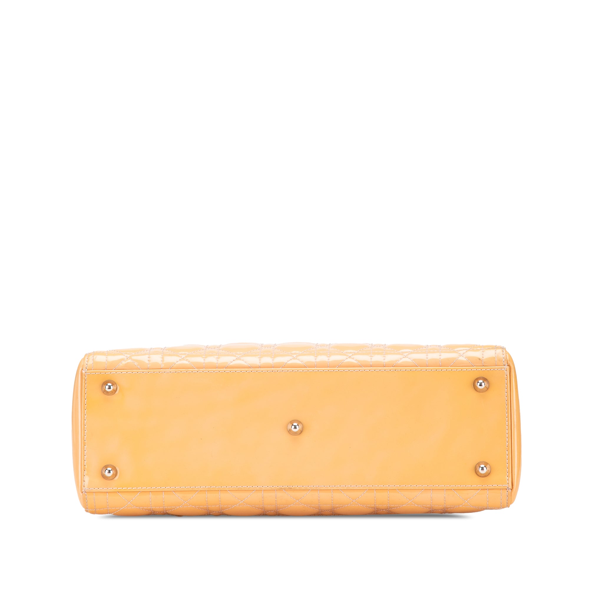 Dior | Pre-Owned Large Patent Cannage Lady | Beige