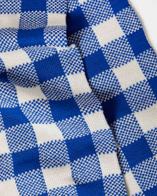 Color: Blue/Cream Plaid